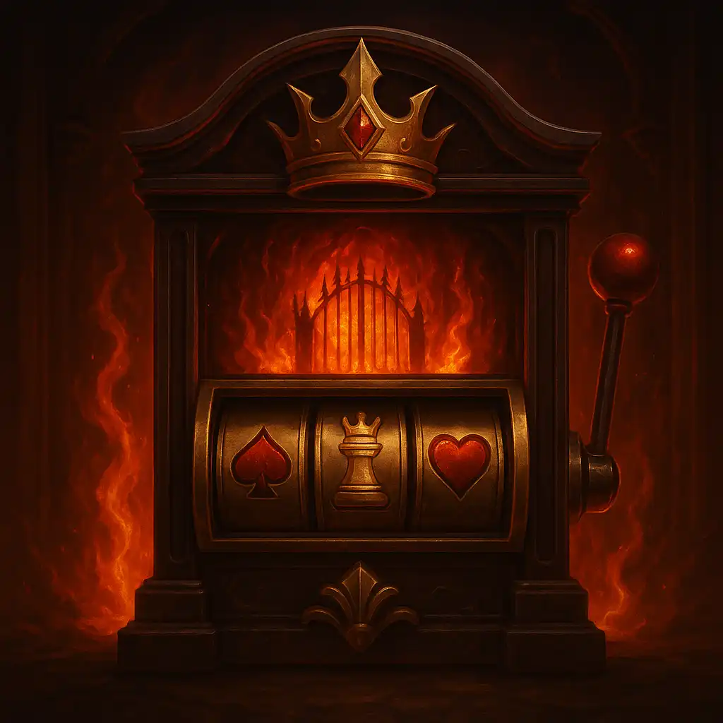 Gates of Hades slot artwork with fiery underworld gates