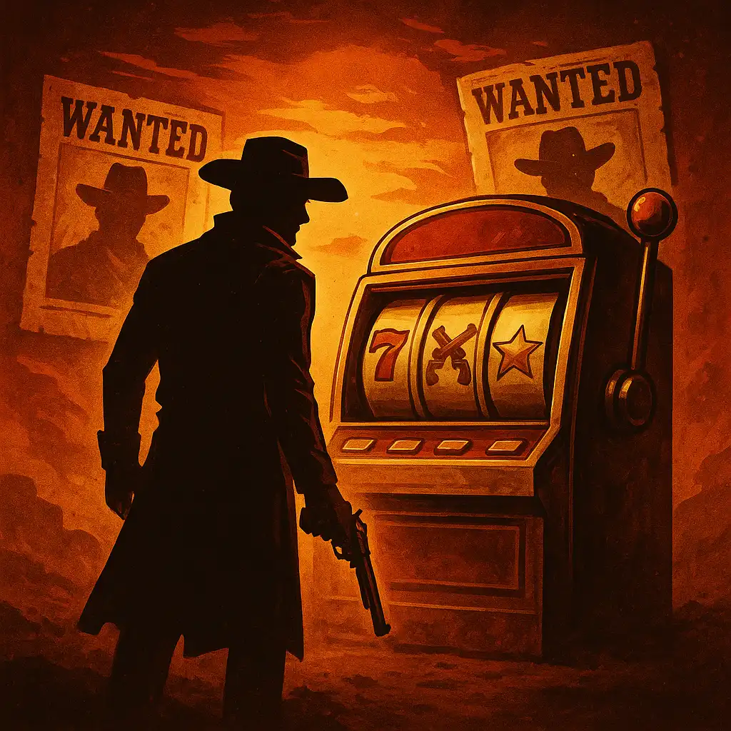 Wanted Dead or a Wild slot artwork with wild west outlaw